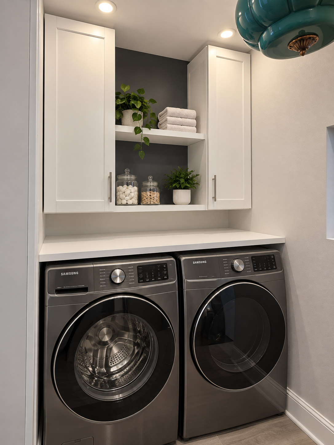 Finished laundry room